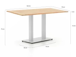 Forza Orta tuintafel 120x70x75cm