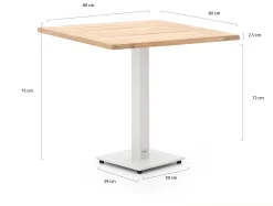 Forza Orta tuintafel 80x80x75cm