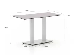 Forza Orta tuintafel 120x70x73cm