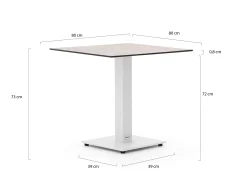 Forza Orta tuintafel 80x80x73cm