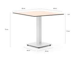 Forza Orta tuintafel 80x80x73cm