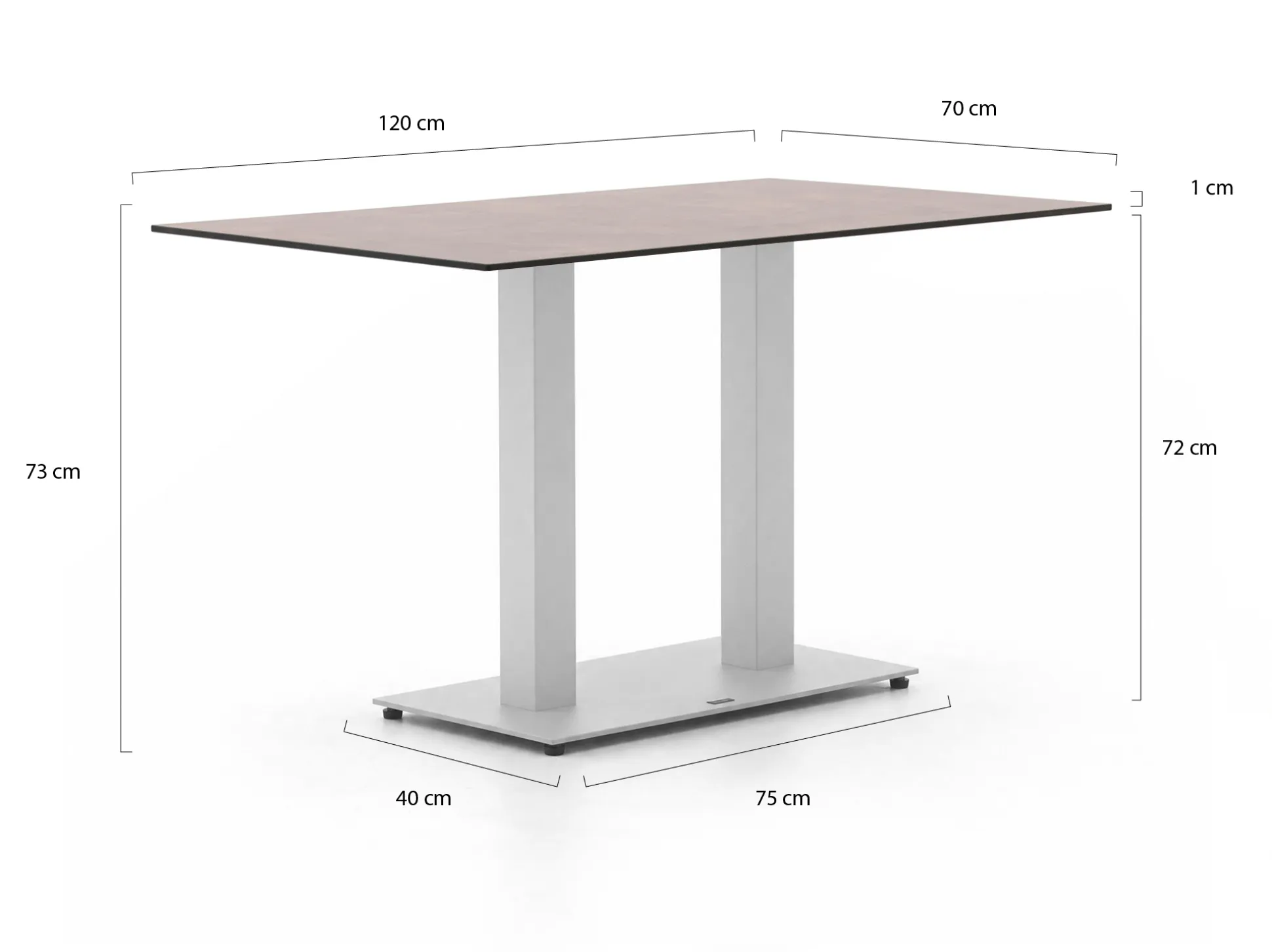 Forza Orta tuintafel 120x70x73cm