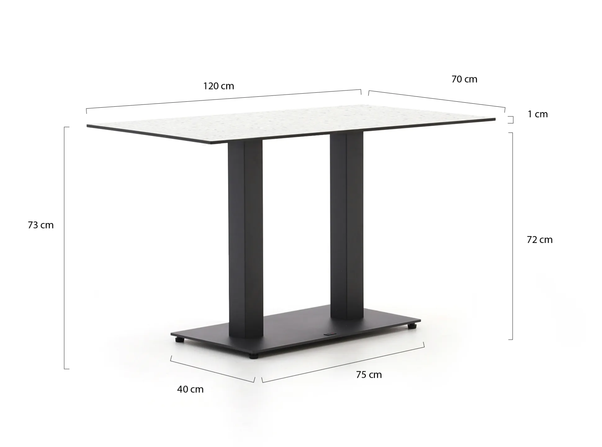 Forza Orta tuintafel 120x70x73cm