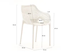 Forza Ripi/Aziano ø 60cm balkonset 3-delig stapelbaar