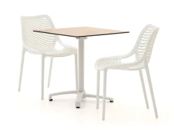 Forza Ripi/Canzo 70cm dining tuinset 3-delig stapelbaar inklapbaar