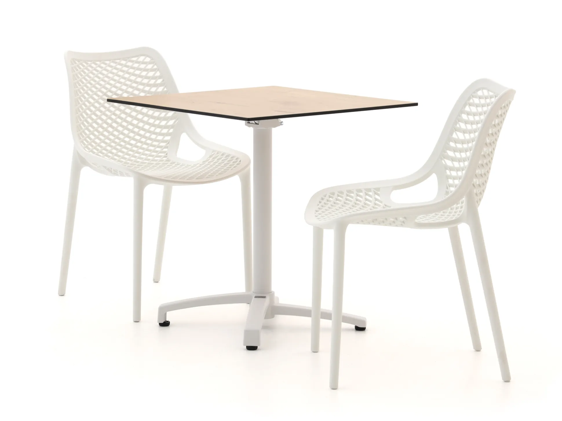 Forza Ripi/Canzo 70cm dining tuinset 3-delig stapelbaar inklapbaar