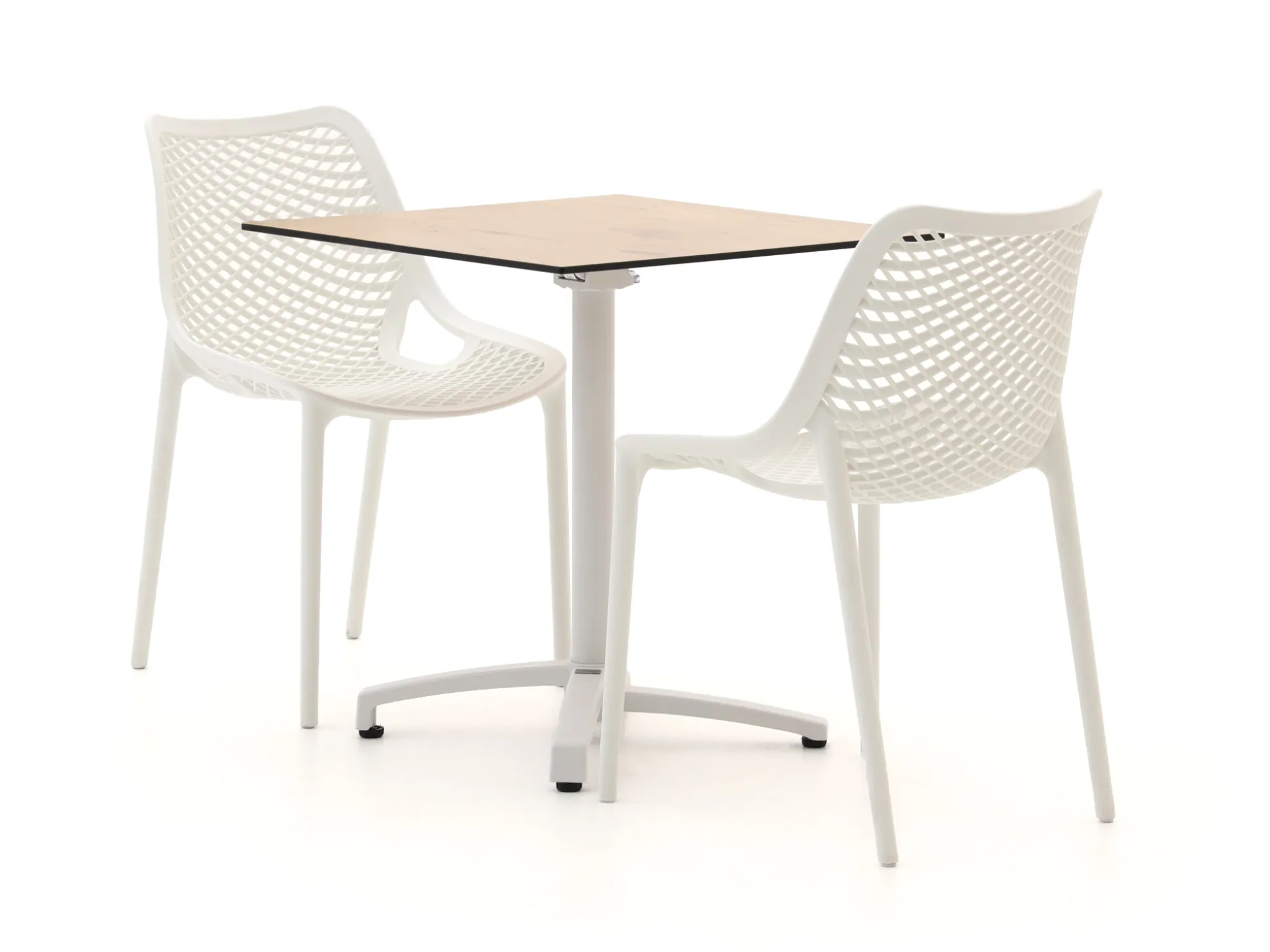 Forza Ripi/Canzo 70cm dining tuinset 3-delig stapelbaar inklapbaar