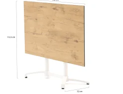 Forza Ripi/Canzo 140cm dining tuinset 5-delig stapelbaar inklapbaar
