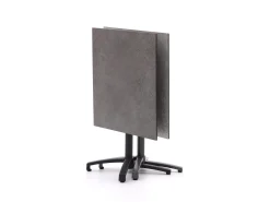 Forza Ripi/Canzo 80cm dining tuinset 5-delig stapelbaar inklapbaar
