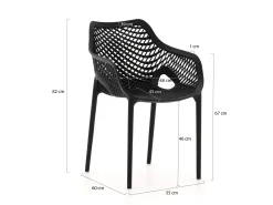 Forza Ripi dining tuinstoel stapelbaar