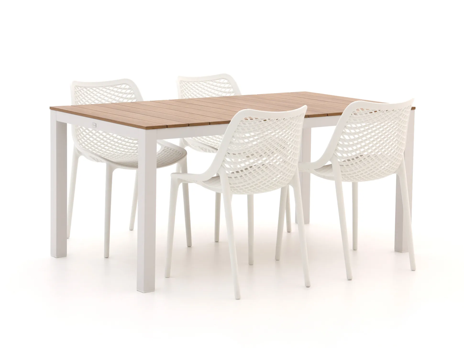 Forza Ripi/Fidenza 160cm dining tuinset 5-delig stapelbaar