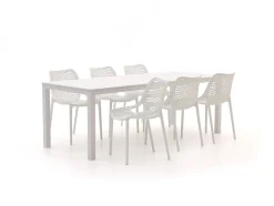 Forza Ripi/Menzano 220cm dining tuinset 7-delig stapelbaar