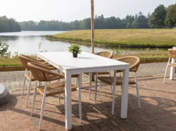 Forza Ripi/Menzano 160cm dining tuinset 5-delig stapelbaar