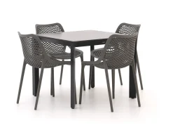 Forza Ripi/Sestino 90cm dining tuinset 5-delig stapelbaar