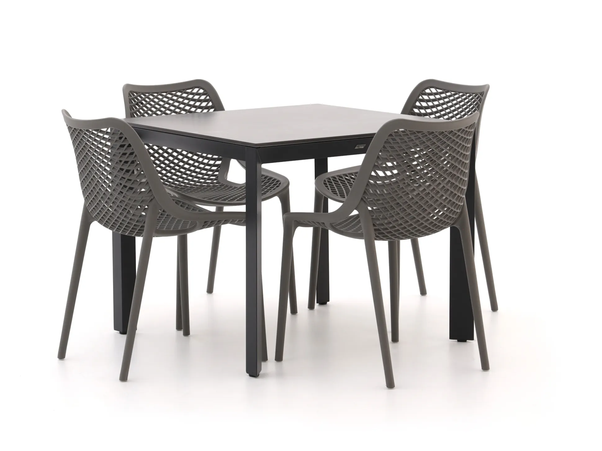 Forza Ripi/Sestino 90cm dining tuinset 5-delig stapelbaar