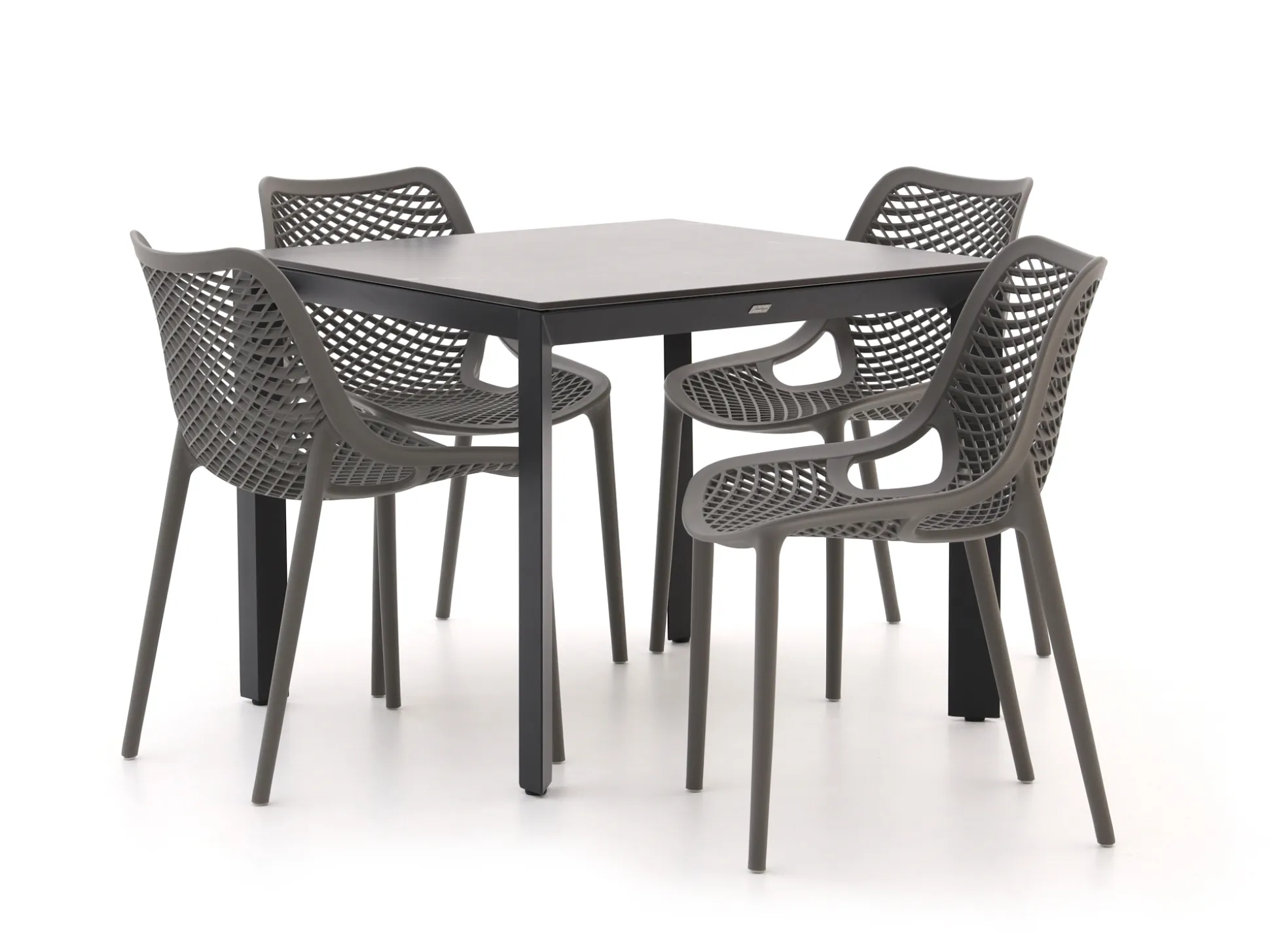 Forza Ripi/Sestino 90cm dining tuinset 5-delig stapelbaar