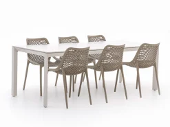 Forza Ripi/Sestino 220cm dining tuinset 7-delig stapelbaar