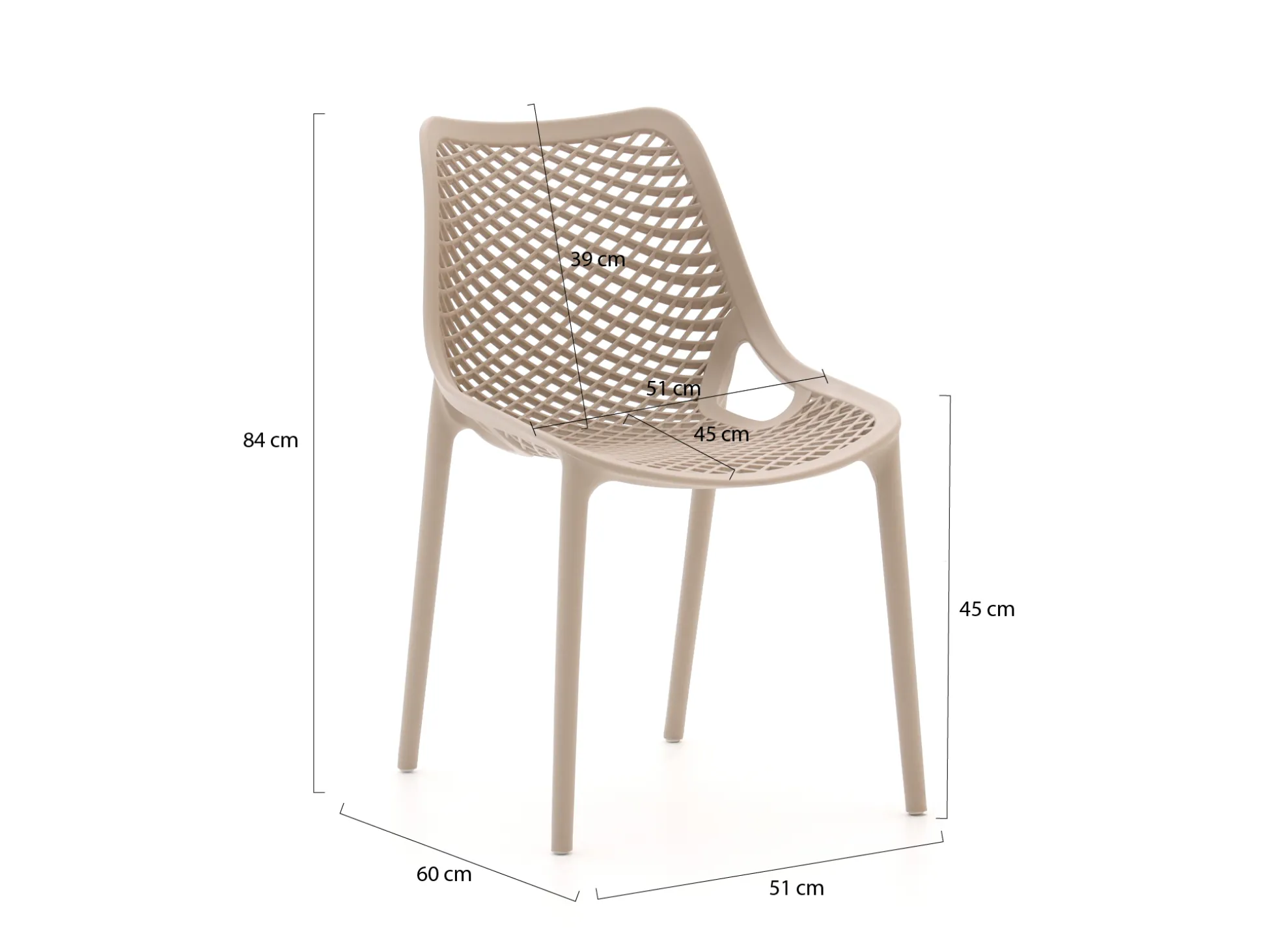 Forza Ripi/Sestino 220cm dining tuinset 7-delig stapelbaar