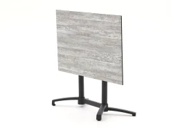 Forza Sile/Canzo 120cm dining tuinset 5-delig stapelbaar inklapbaar
