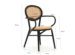 Forza Tovel dining tuinstoel stapelbaar