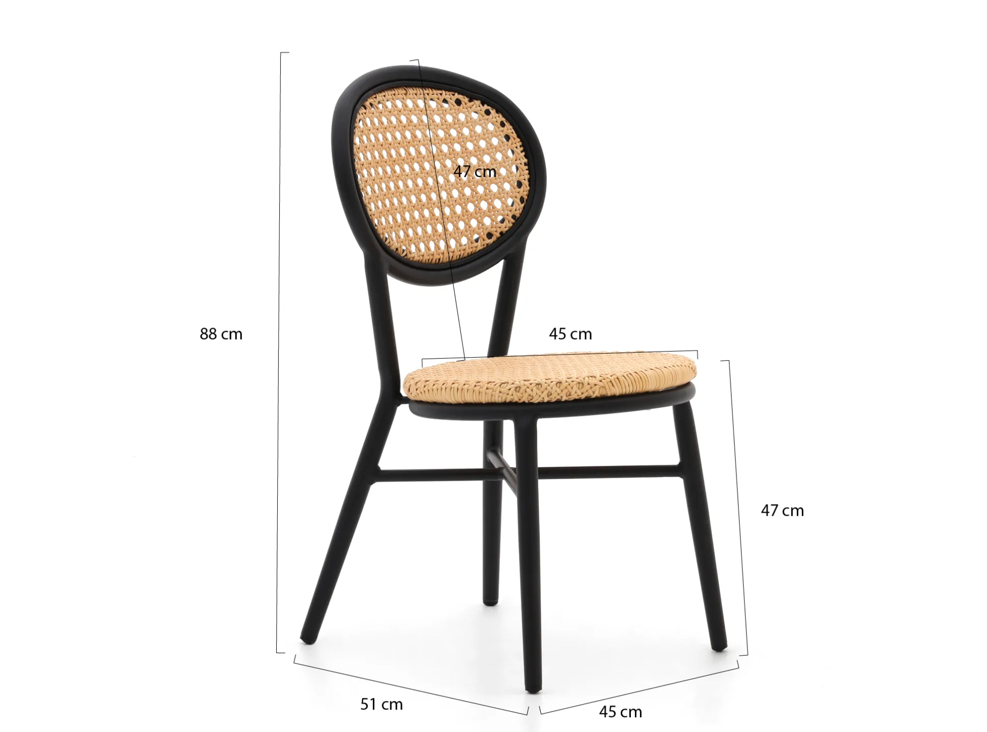 Forza Tovel dining tuinstoel stapelbaar