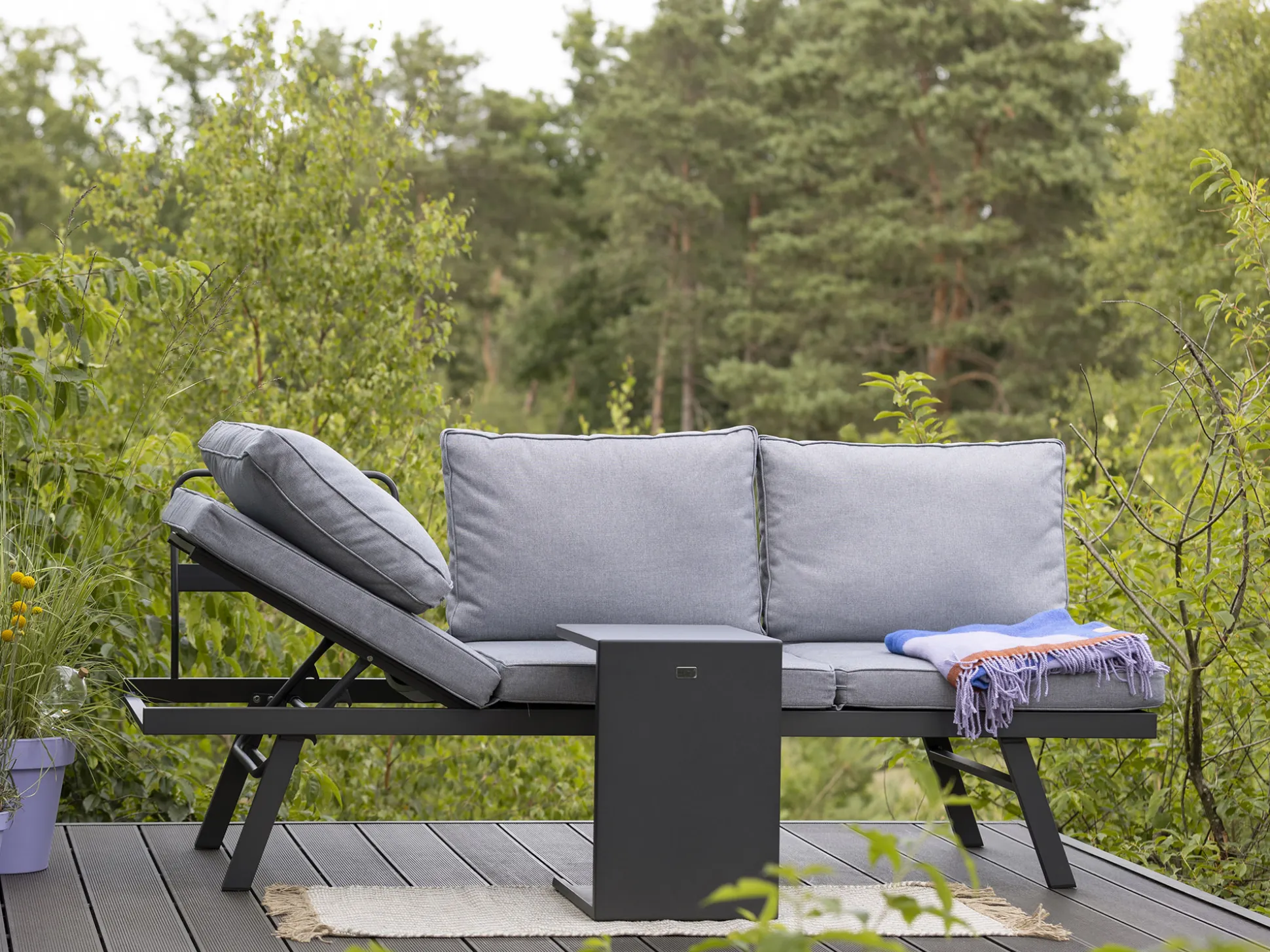 Forza Vadena lounge tuinbank verstelbaar 198cm