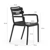 Forza Vico dining tuinstoel stapelbaar