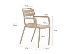 Forza Vico dining tuinstoel stapelbaar