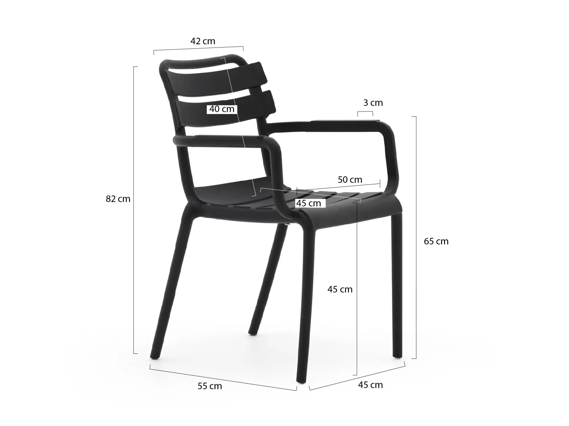 Forza Vico/Fidenza 220cm dining tuinset 7-delig stapalbaar