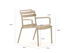 Forza Vico lounge tuinstoel stapelbaar