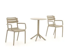 Forza Vico/Rieti ø60cm balkonset 3-delig