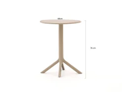 Forza Vico/Rieti ø60cm balkonset 3-delig