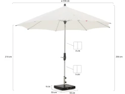 Glatz Alu-Twist parasol ø 330cm