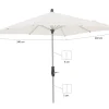 Glatz Alu-Twist parasol 240x240cm