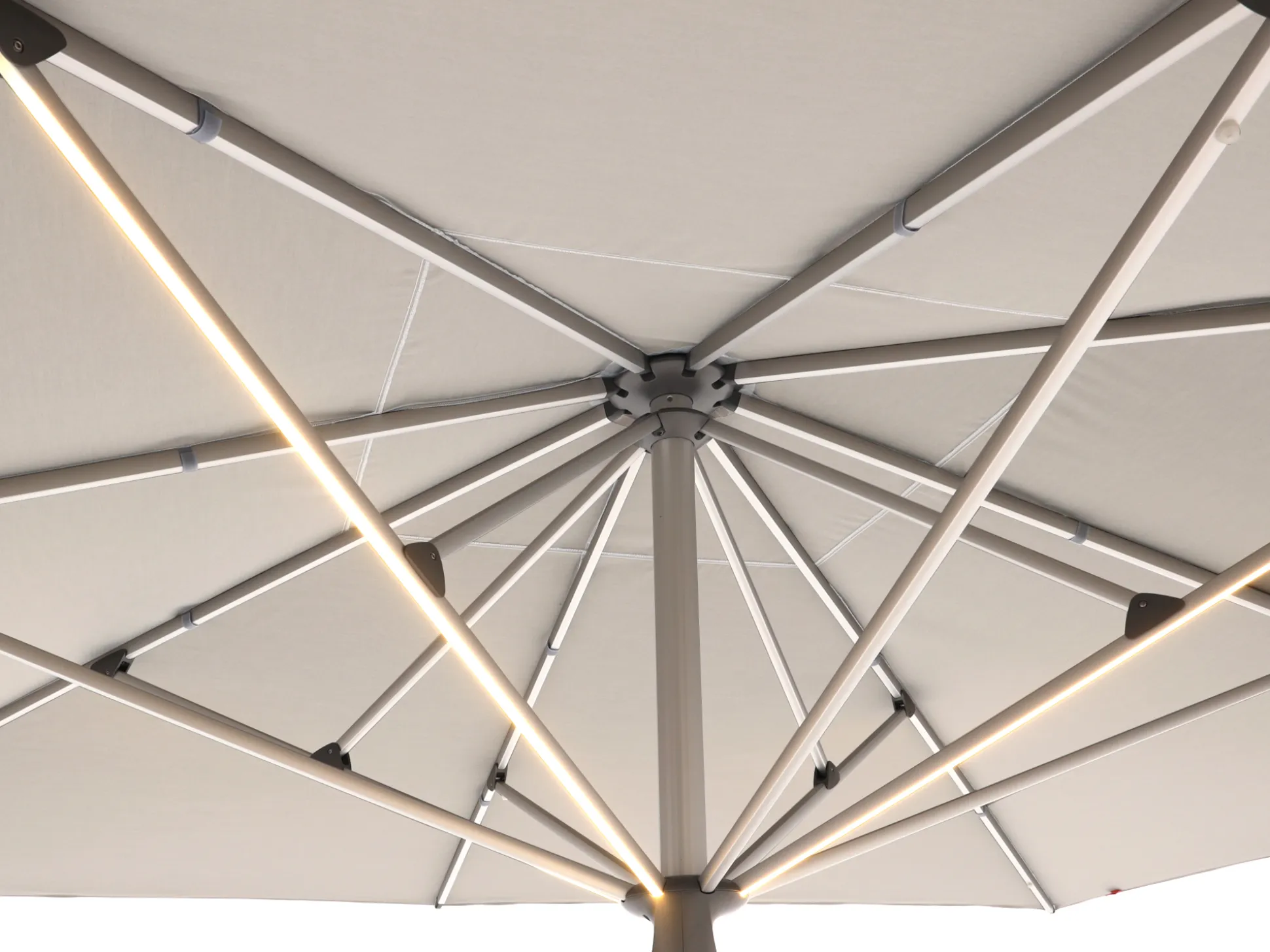Glatz Fortello LED parasol 400x400cm