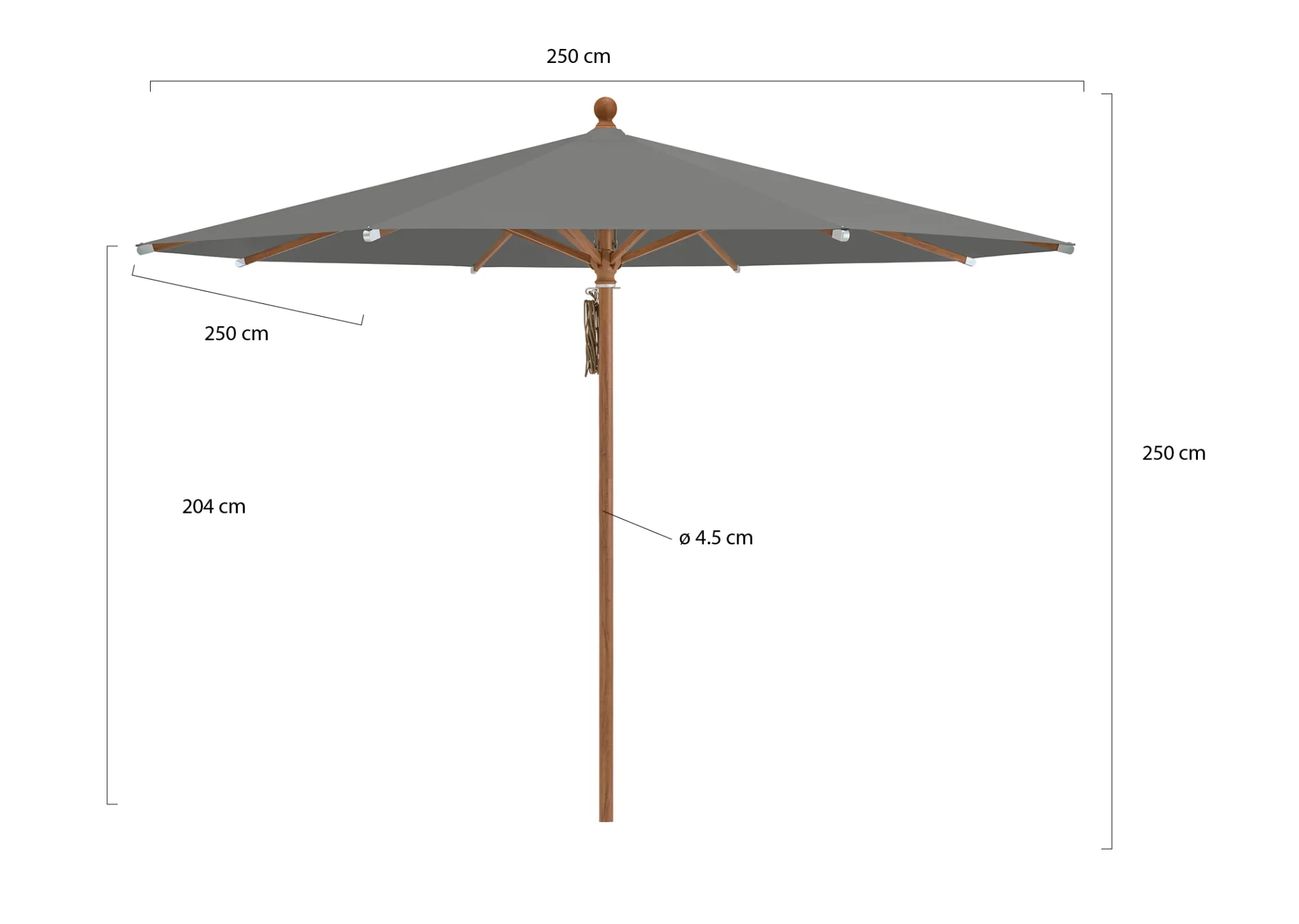 Glatz Piazza parasol ø 250cm