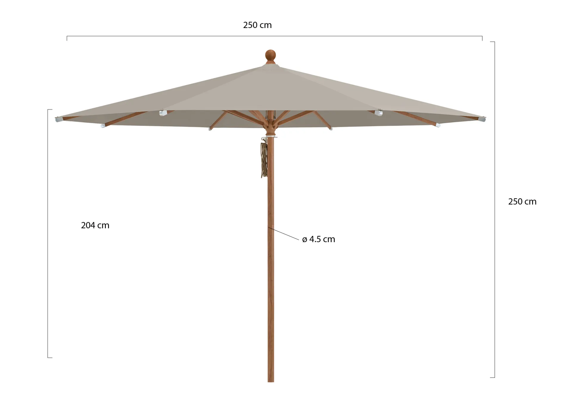 Glatz Piazza parasol ø 250cm