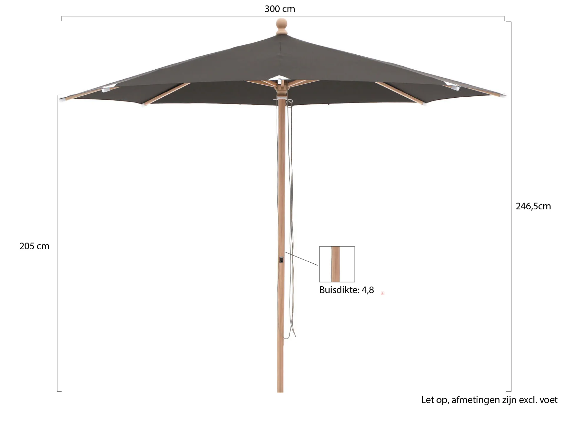 Glatz Piazzino parasol ø 300cm