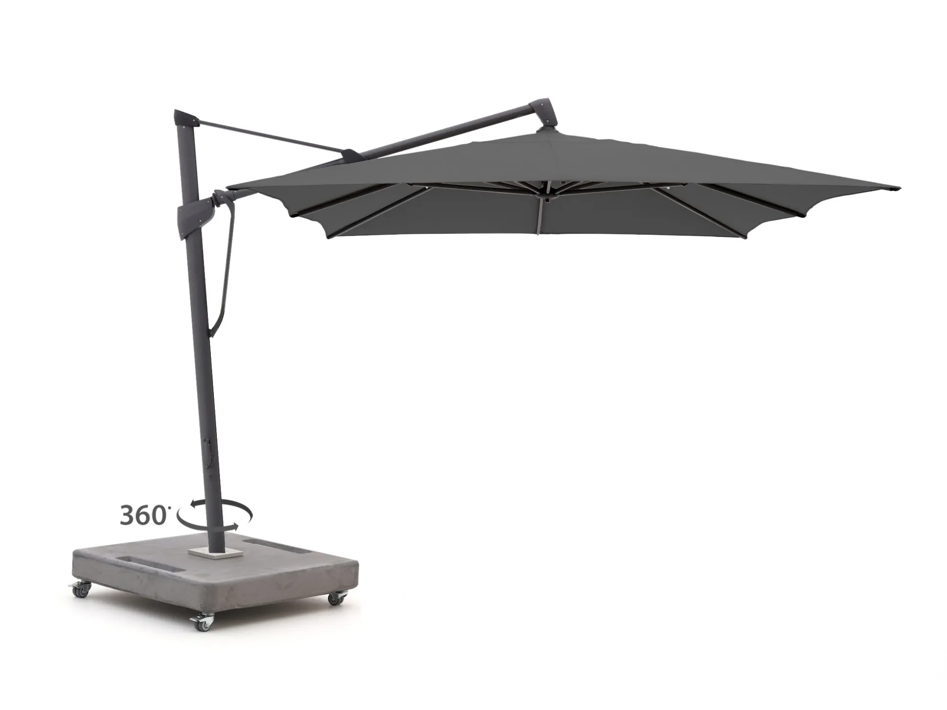 Glatz Sombrano S+ Easy zweefparasol 400x300cm