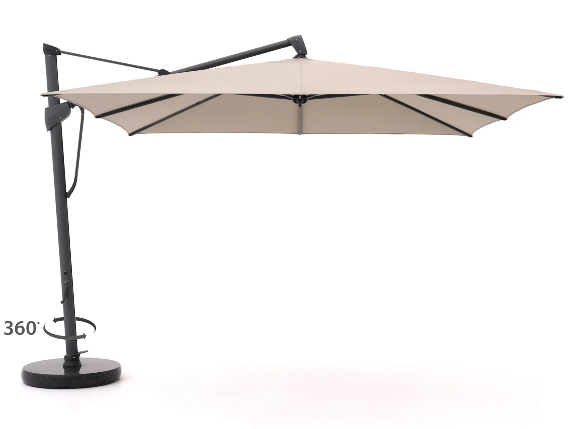 Glatz Sombrano S+ Easy zweefparasol 350x350cm
