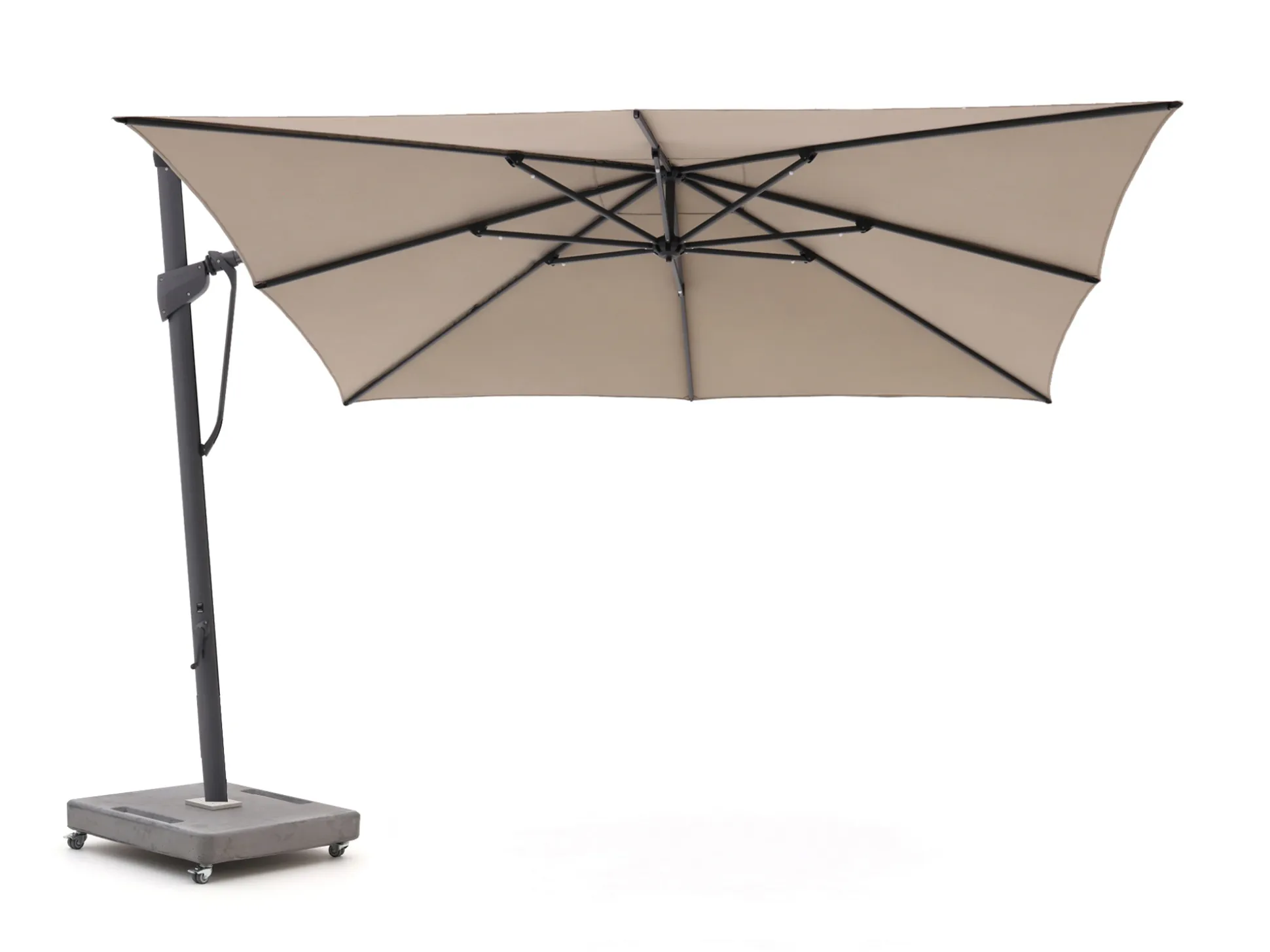 Glatz Sombrano S+ Easy zweefparasol 350x350cm