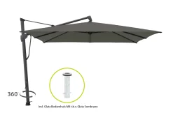 Glatz Sombrano S+ Easy zweefparasol 300x300cm