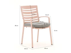 Hartman Alexandra dining tuinstoel stapelbaar