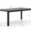 Hartman Alexandra dining tuintafel 170x100x75cm