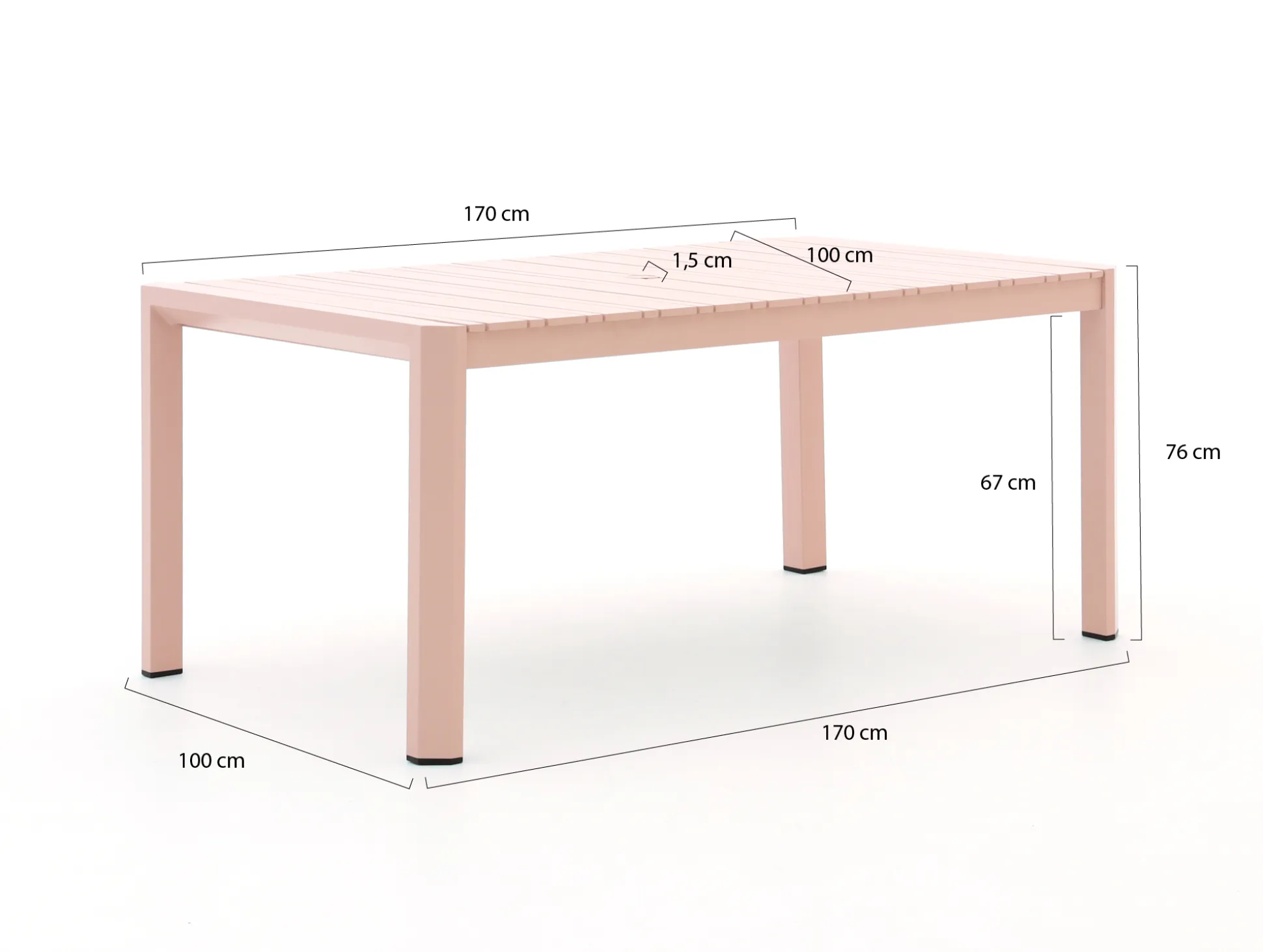 Hartman Alexandra dining tuinset 5-delig