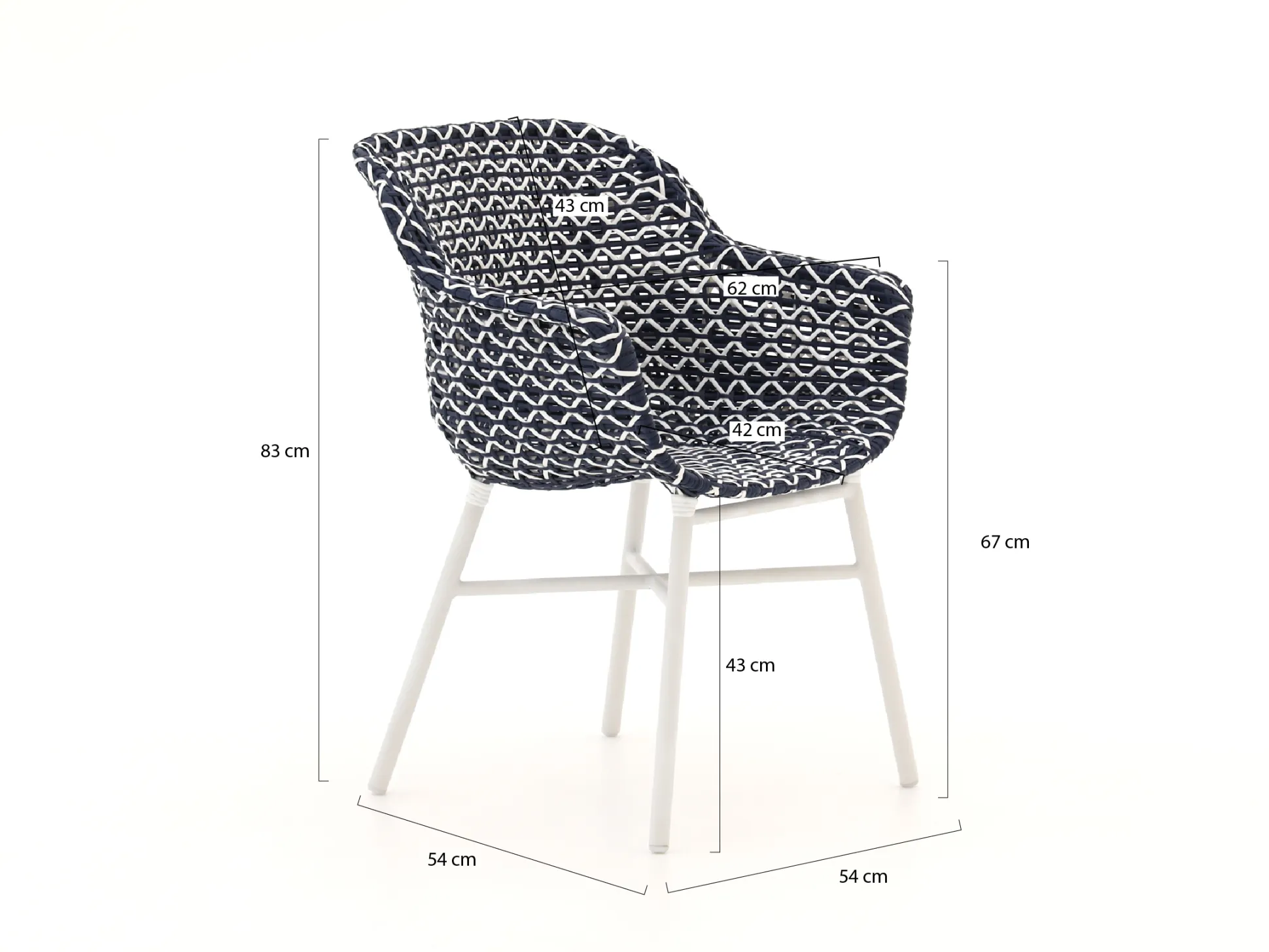 Hartman Delphine/Sophie Studio ø128cm dining tuinset 5-delig