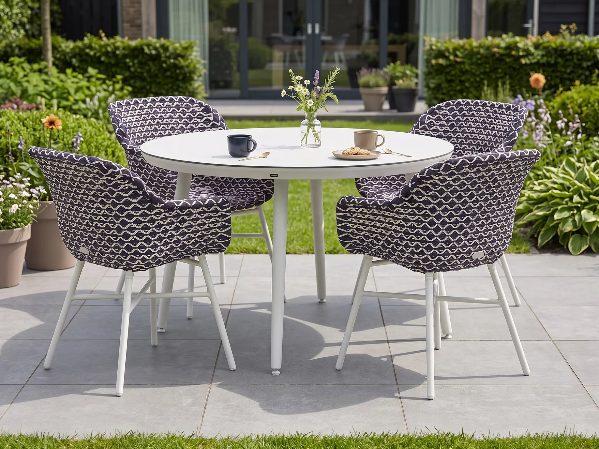 Hartman Delphine/Sophie Studio ø128cm dining tuinset 5-delig