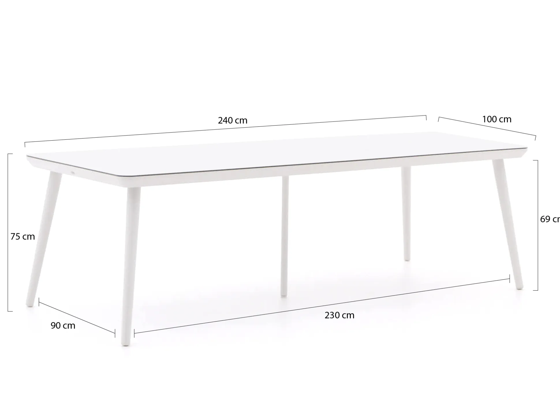 Hartman Delphine/Sophie Studio 240cm dining tuinset 7-delig
