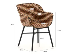 Hartman Delphine/Sophie Studio ø128cm dining tuinset 5-delig