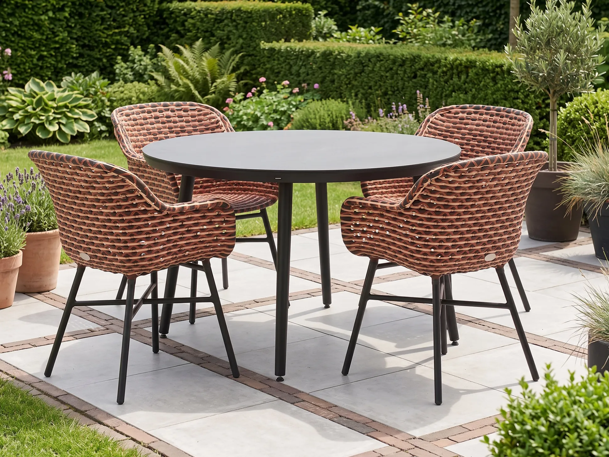 Hartman Delphine/Sophie Studio ø128cm dining tuinset 5-delig